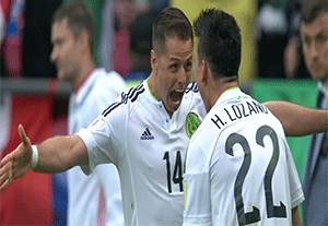 مکزیک 2-1 روسیه/ پیروزی مکزیک برابر روسیه و حذف میزبان + فیلم