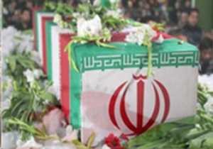 تشیع پیکر ۴ شهید گمنام دوران دفاع مقدس در فیروزآباد