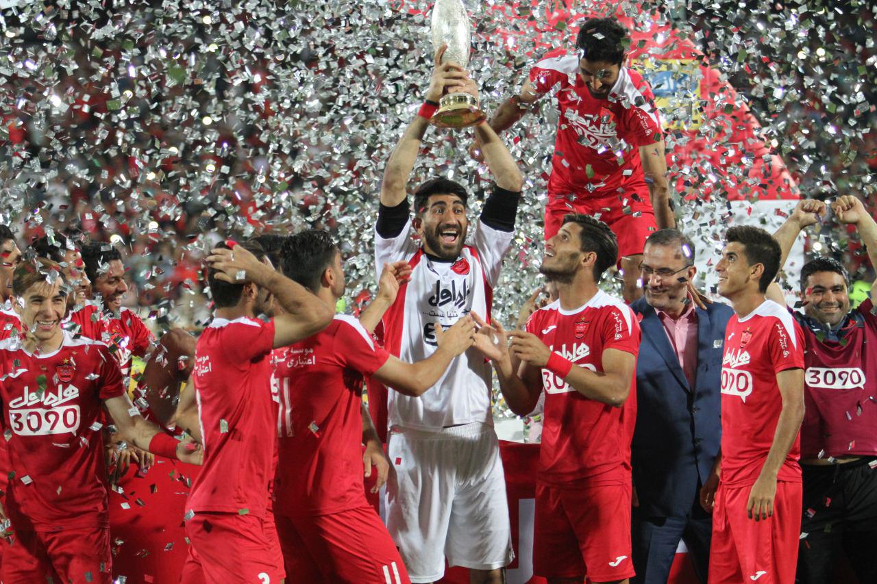 جشن قهرمانی پرسپولیس در سوپر جام + تصاویر