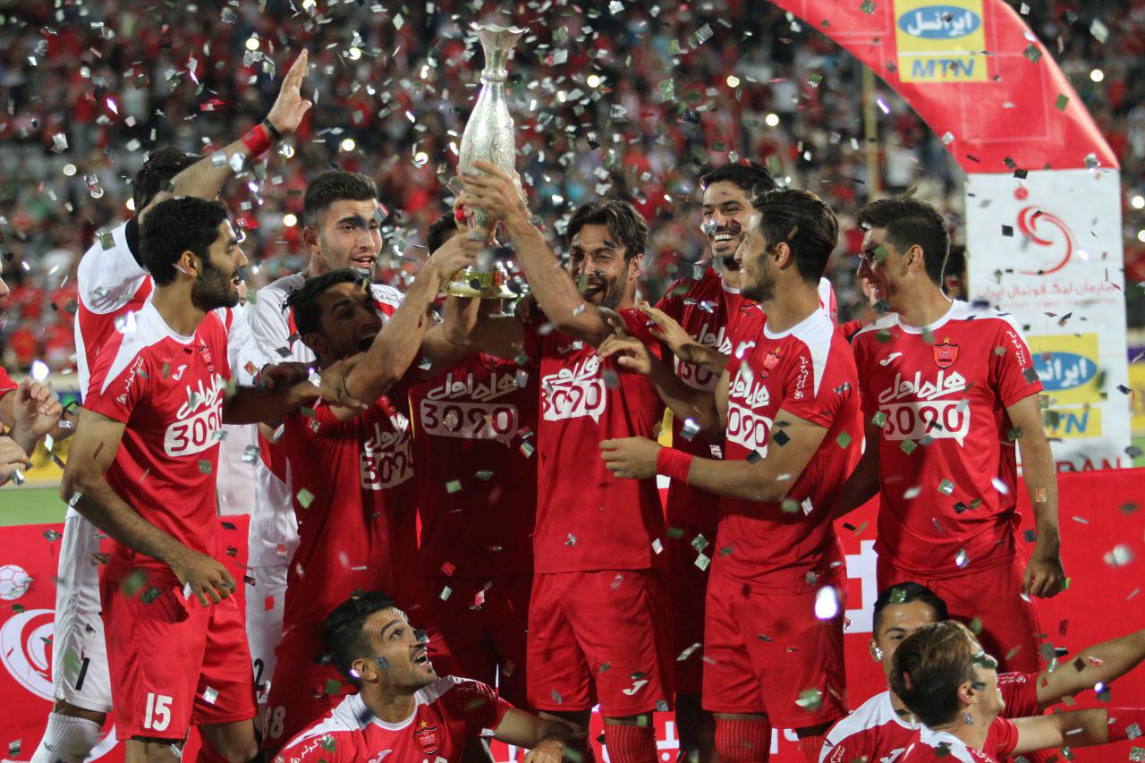 جشن قهرمانی پرسپولیس در سوپر جام + تصاویر