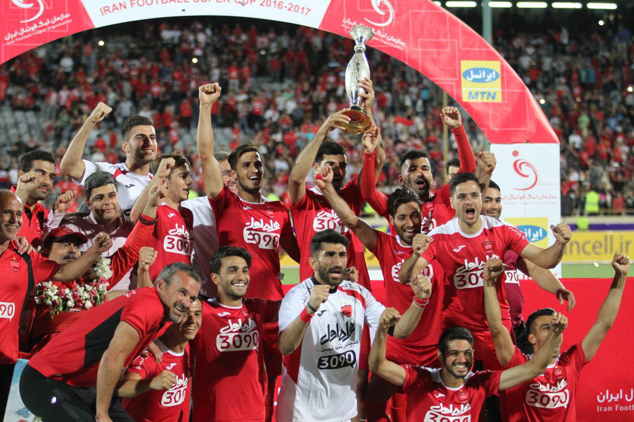 جشن قهرمانی پرسپولیس در سوپر جام + تصاویر