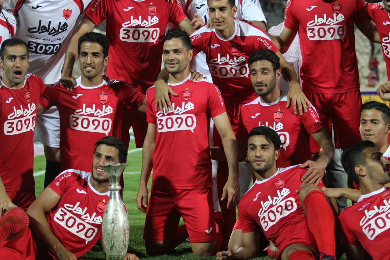 جشن قهرمانی پرسپولیس در سوپر جام + تصاویر