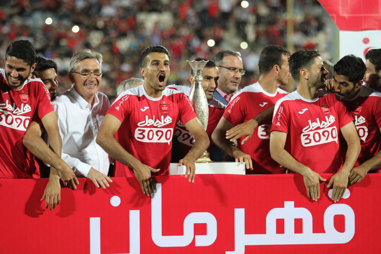 جشن قهرمانی پرسپولیس در سوپر جام + تصاویر