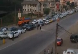ترافیک سنگین در جاده زیرآب + فیلم