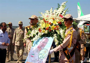 تشییع پیکر فرمانده پایگاه مرزبانی فردا در ساری