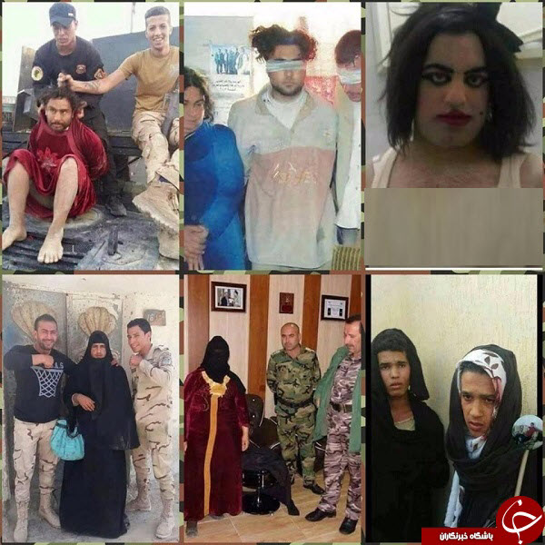 فرار داعشی&zwnj;ها با لباس و آرایش زنانه از موصل +تصاویر
