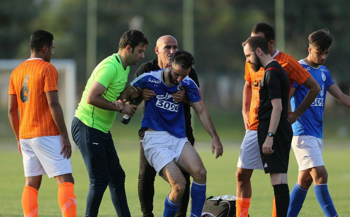 بازيكن گرانقیمت استقلال راهى بيمارستان شد+عکس