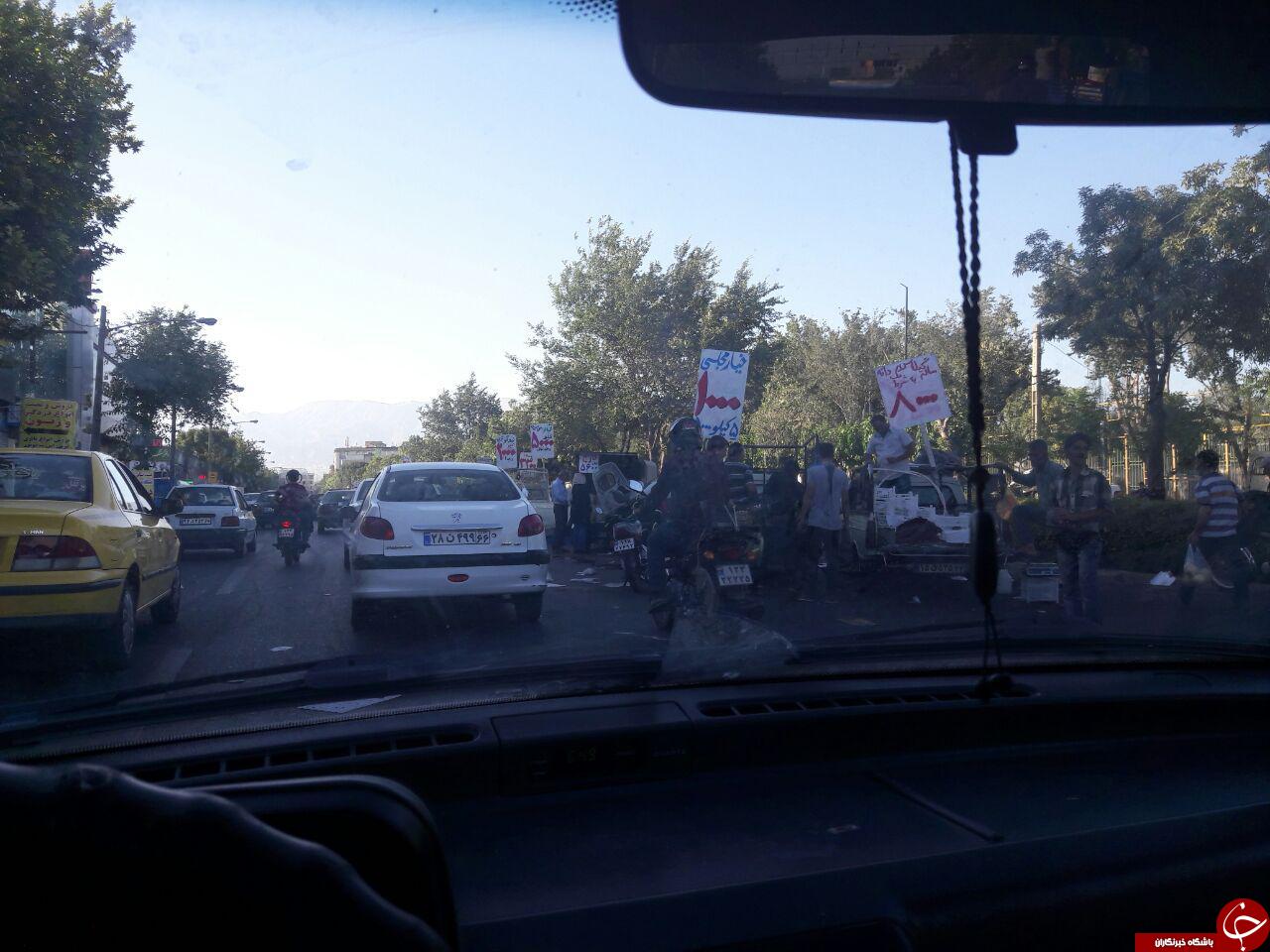 خیابانی شبیه به میدان میوه و تره&zwnj; بار! + تصاویر