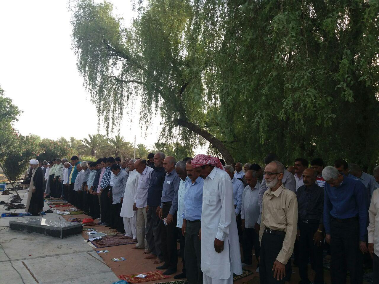 وحدت شیعه وسنی در نماز عیدفطرمنوجان