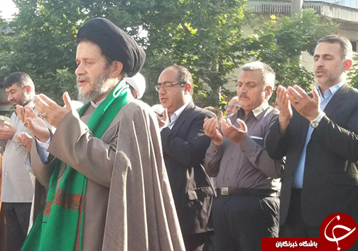 نماز بندگی گلستانی ها به شکرانه عید فطر +تصاویر