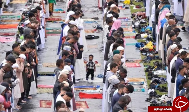 برگزاری بزرگترین نماز عید فطر اروپا در بیرمنگام انگلیس+ تصاویر//////
