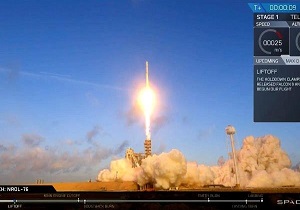 پرتاب موفقیت آمیز فالکون ۹ به فضا