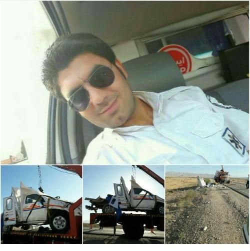 فوت یک تکنسین اورژانس در حادثه واژگونی آمبولانس اورژانس ۱۱۵ در شاهرود