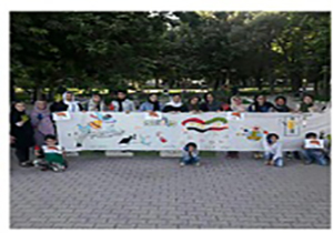 نقاشی کودکان مهابادی هدیه به کودکان سردشتی