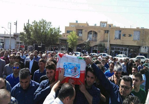 پیکر شهید مصطفی فردوسی در پلدشت تشییع شد