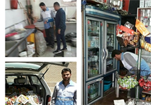 معدوم سازی بیش از 200 کیلوگرم موادغذایی غیربهداشتی در زرقان