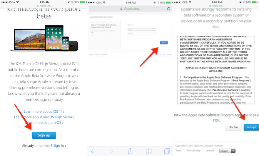چگونه نسخه بتای عمومی iOS 11 را نصب کنیم؟