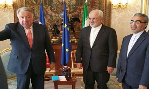 دیدار و گفتگوی  ظریف و رئیس مجلس سنای فرانسه