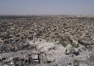 تصاویر هوایی از ویرانی‌های شهر موصل بعد رهایی از دست داعش