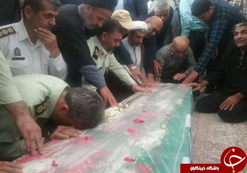 تشییع پیکر سردار غلامرضا صادقی فرد در اولین روز مرداد + تصاویر