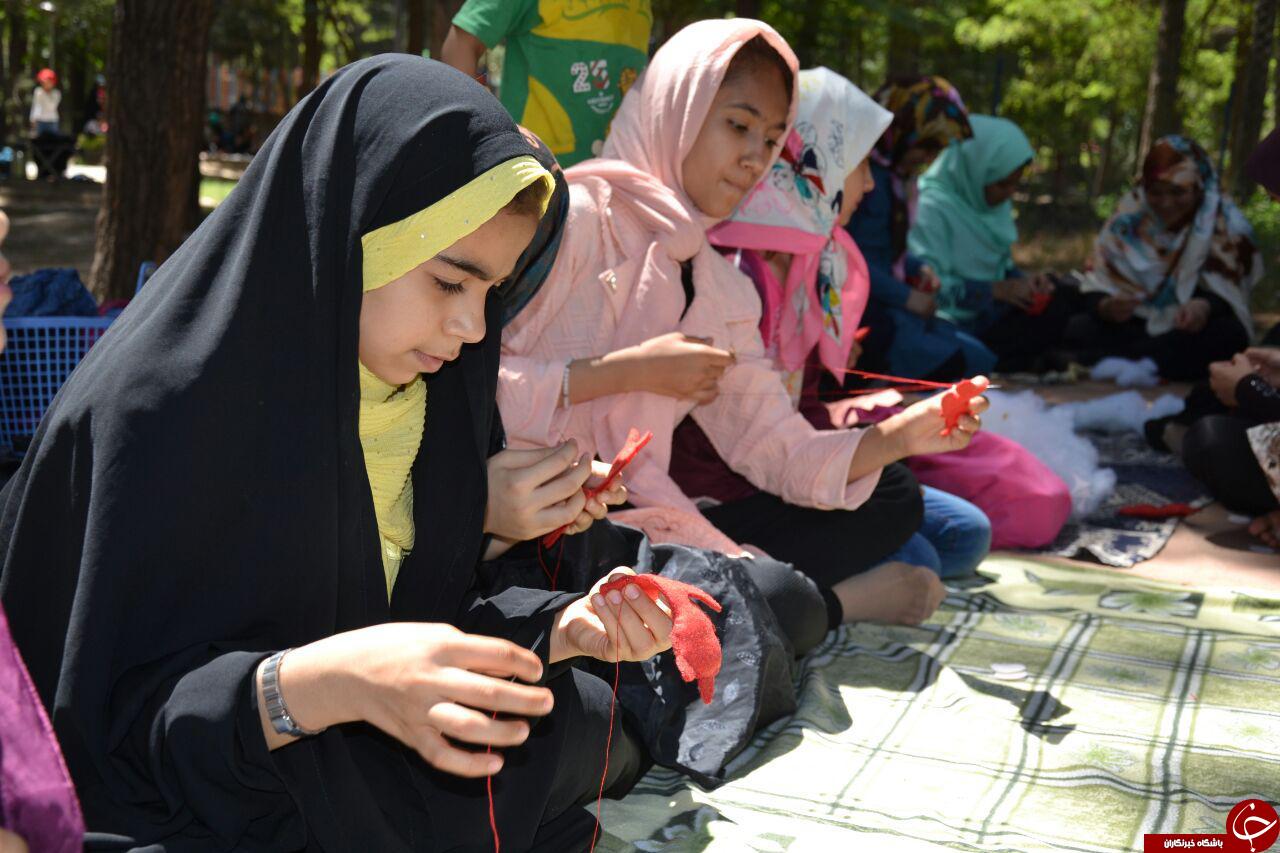 سوغات فرهنگی دختران مشهدی برای زائران خردسال رضوی