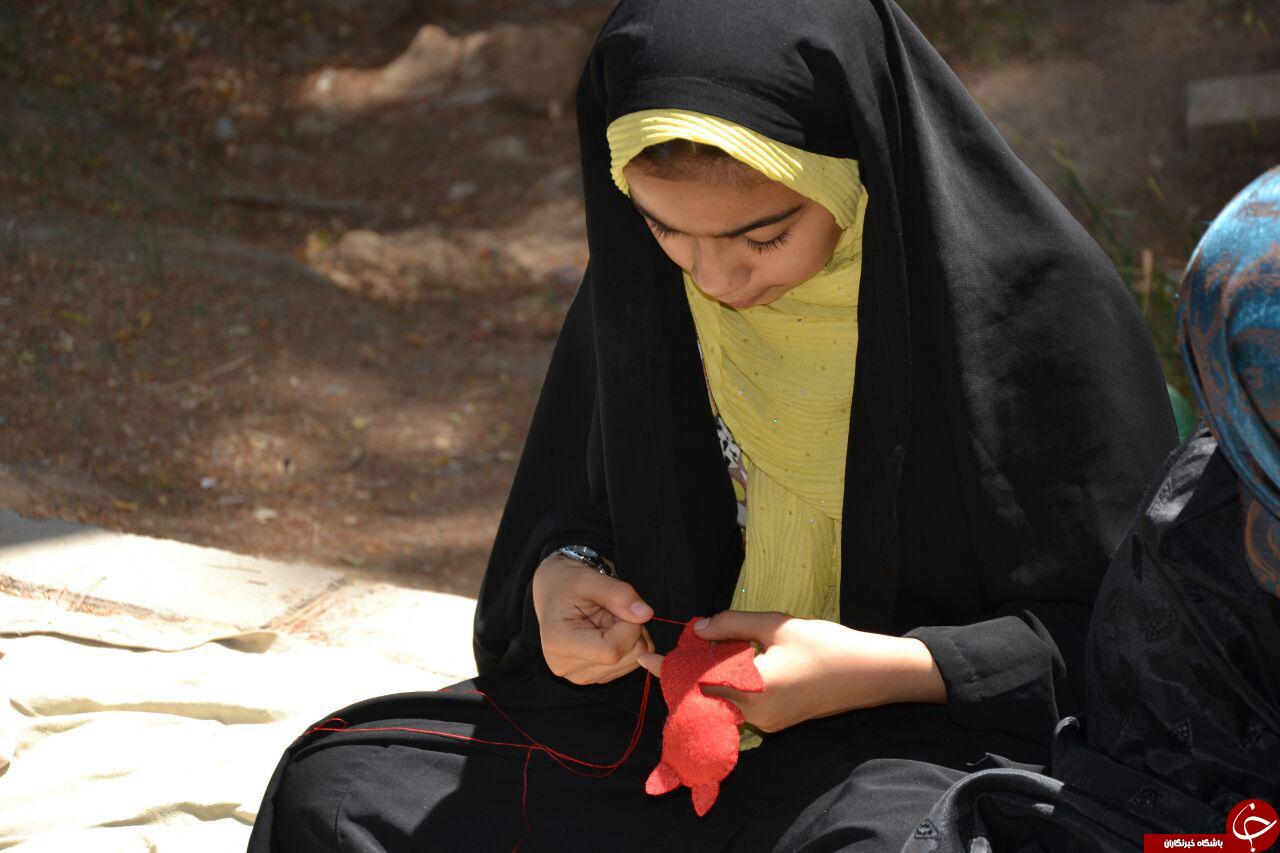 سوغات فرهنگی دختران مشهدی برای زائران خردسال رضوی