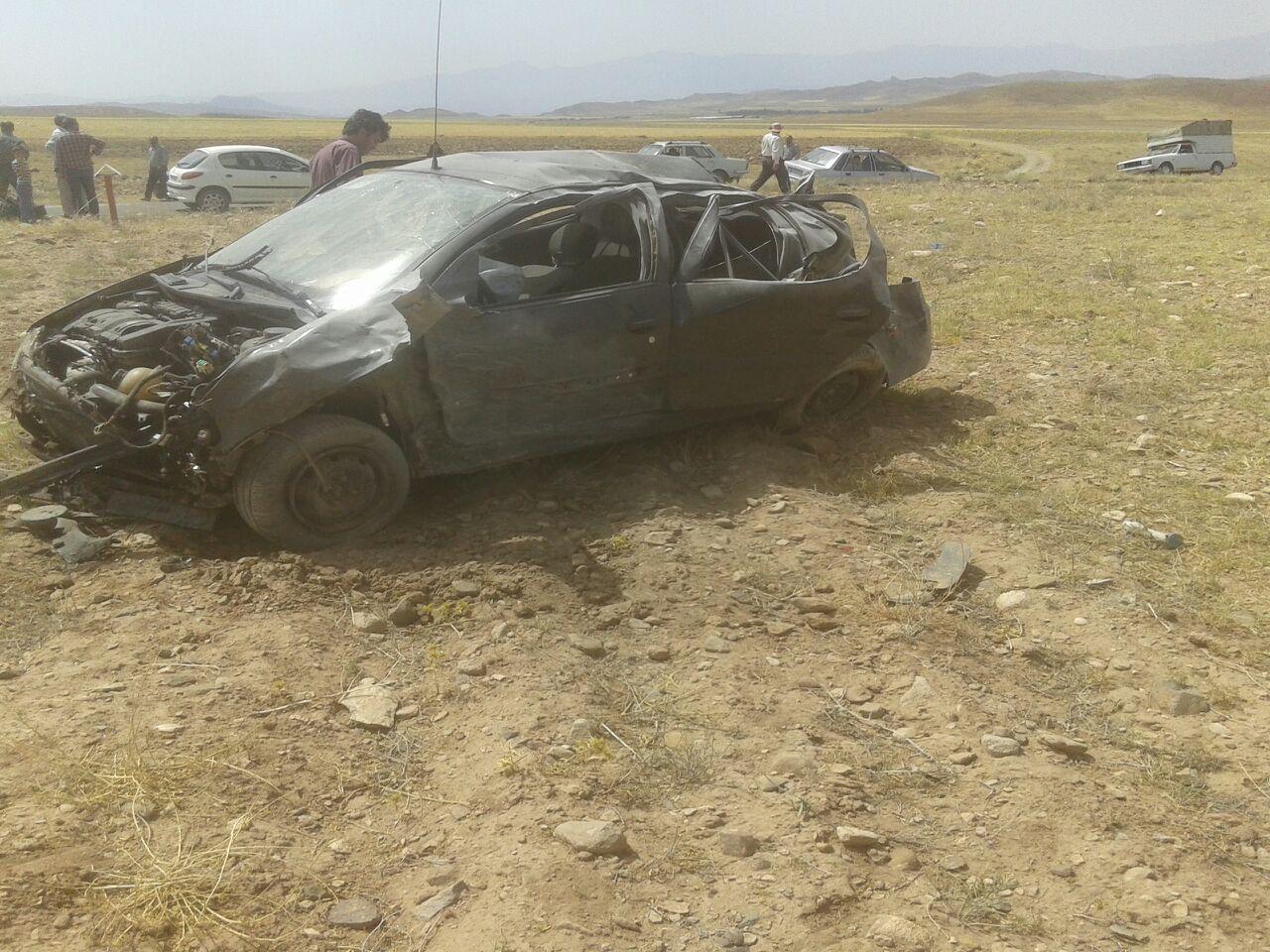 واژگونی مرگبار خودرو رانا در شهرستان مرند