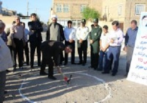 مراسم کلنگ زنی پایگاه دوم شهری مرکز مدیریت حوادث مهریز