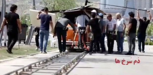 بازیگران طنز سینما در پشت صحنه فیلم دم سرخ ها+ عکس
