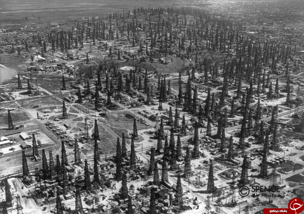 تصاویر ناب از جنگل های نفتی در دهه های 1920 تا 1930