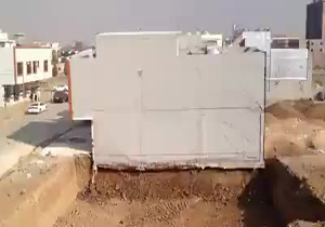 لحظه فرو ریختن ناگهانی یک ساختمان + فیلم