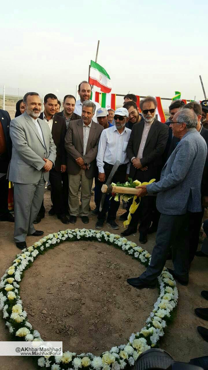مراسم کلنگ زنی احداث توسعه تصفیه خانه شهرک صنعتی چرمشهر