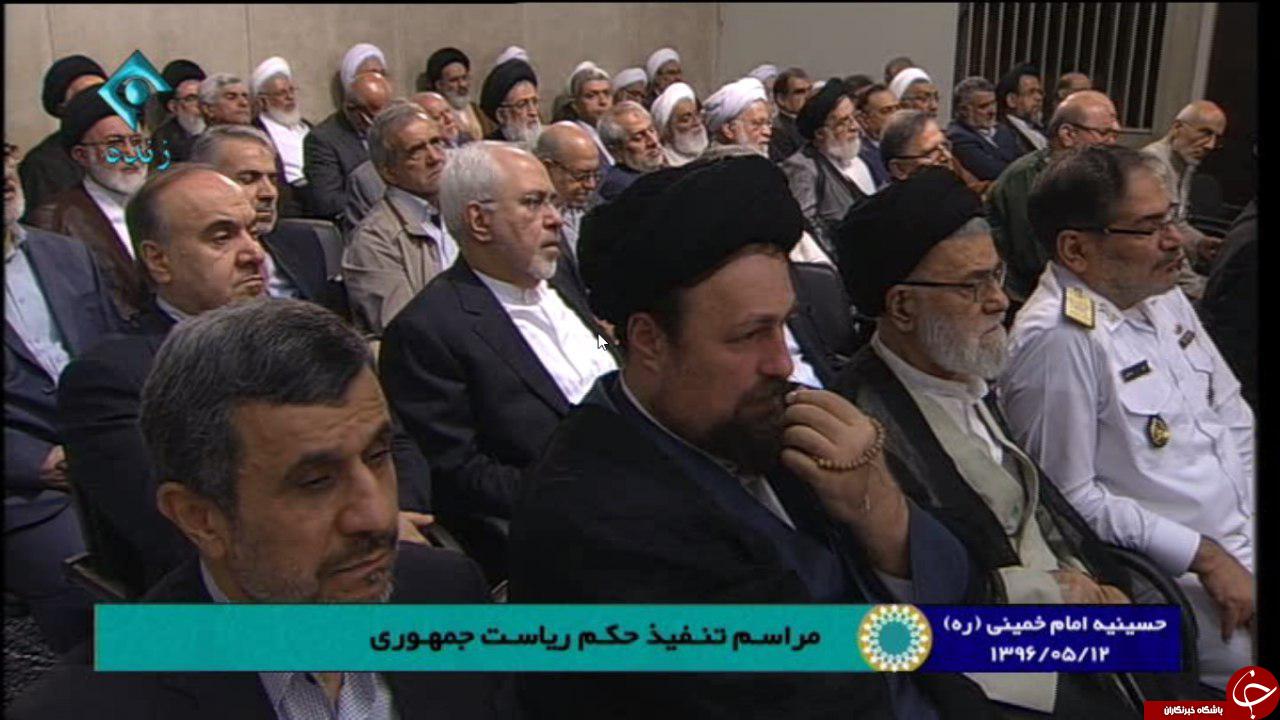 چهره&zwnj;هایی که در مراسم تنفیذ خوابیدند+ عکس