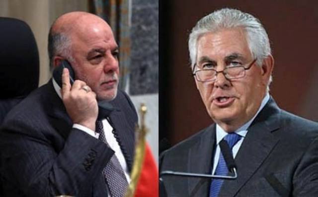 گفتگوی تلفنی نخست وزیر عراق و وزیر خارجه آمریکا