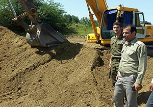 دستگیری عاملان برداشت غیرمجاز شن و ماسه