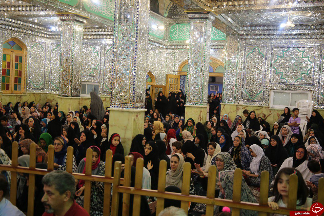 جشن سالروز تولد امام رضا (ع) در امامزاده حسن + تصاویر