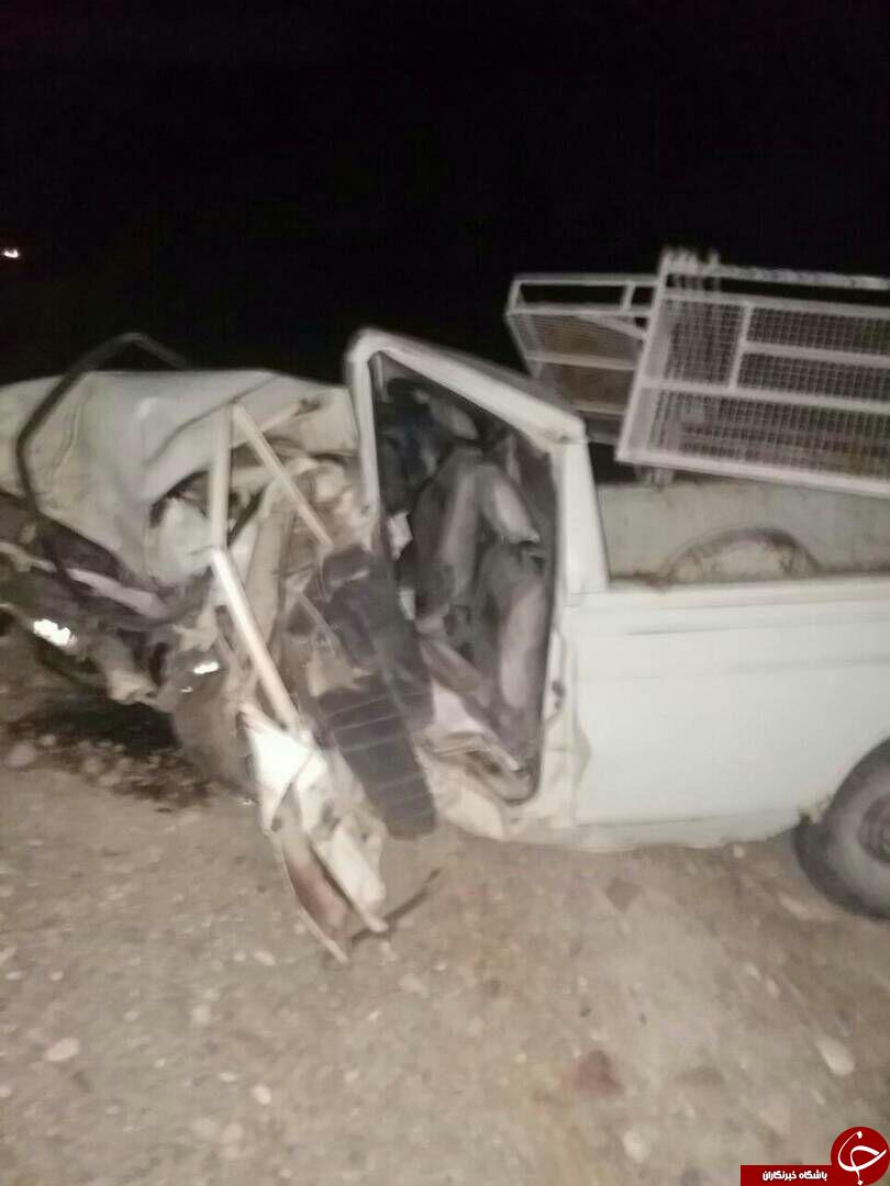 تصادف دلخراش پیکان&zwnj;وانت با پژو 405 در بندر لنگه + تصاویر