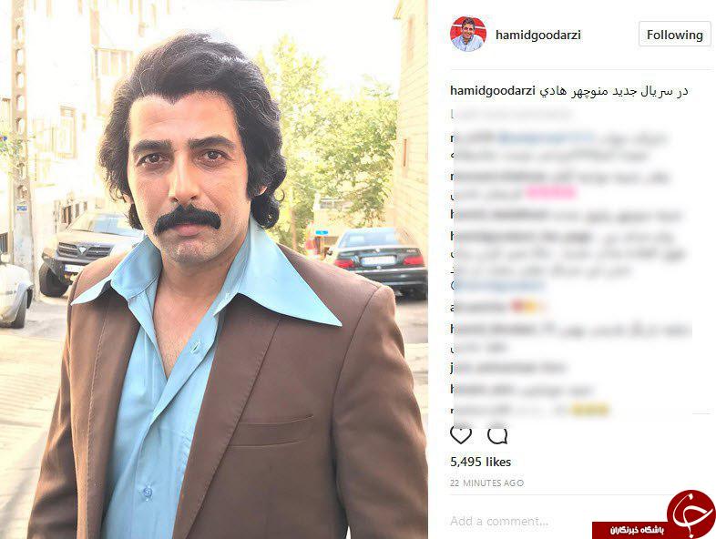 گریم متفاوت حمید گودرزی در سریال جدید کارگردان عاشقانه