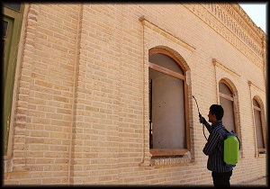 آغاز سمپاشی و موریانه زدایی مجموعه مارکار یزد
