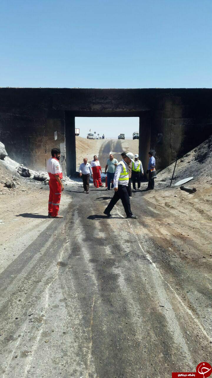 آتش گرفتن خودرو 405 در جاده شهراب + تصاویر