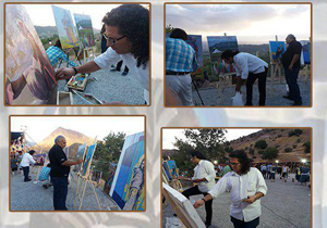 کارگاه نقاشی «رنگ‌های سرزمین من» در دامنه‌های دنا