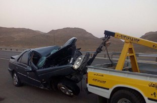 واژگونی پژو ۲۰۶صندوقداردر محور عجب‌شیر- آذرشهر