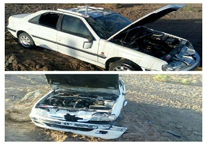 حادثه درمحور بافق -یزد 5 مصدوم به جای گذاشت