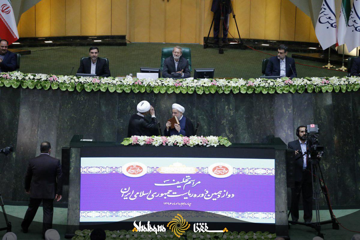 مراسم تحلیف رئیس جمهور ایران با حضور اشرف غنی برگزار شد