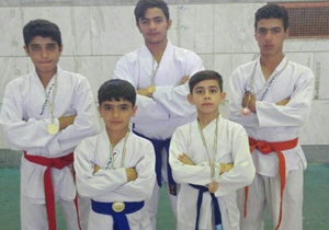 کسب شش نشان برتر مسابقات کاراته قهرمانی کشور