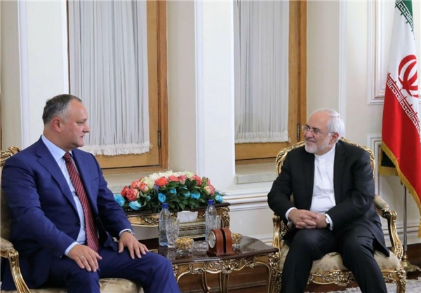 ظریف با رئیس جمهور مولداوی دیدار و گفتگو کرد