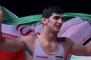 قهرمانی کاویانی نژاد در کشتی فرنگی جهان + فیلم