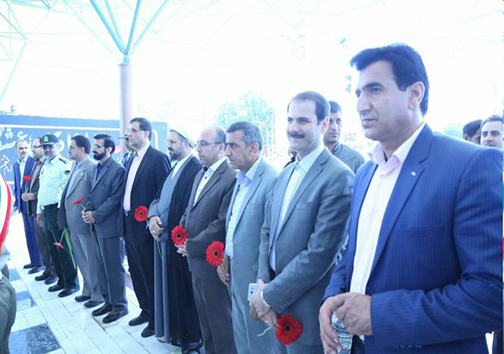 گلباران مزار شهید &laquo;محمود صارمی&raquo; در روز خبرنگار