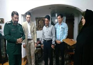 تجلیل از خانواده شهید عبدیانی توسط سپاه ناحیه بویراحمد