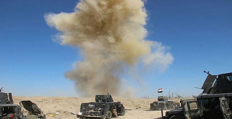 آماج موشک&zwnj;های حشدالشعبی علیه مواضع داعش در مرز سوریه